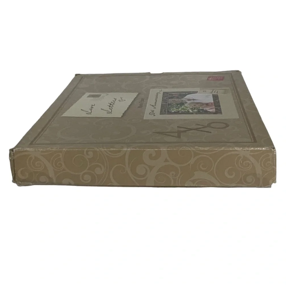 50 Wedding Anniversary Photo Keepsake Frame Earth Tones Holds 4 x 6 in Photo New